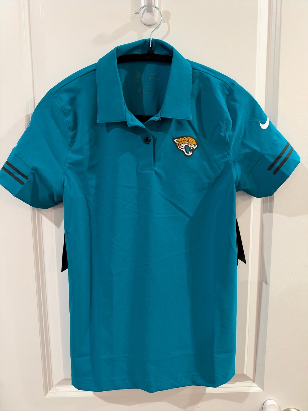 NFL women’s XS Teal Jacksonville Jaguars Polo Shirt